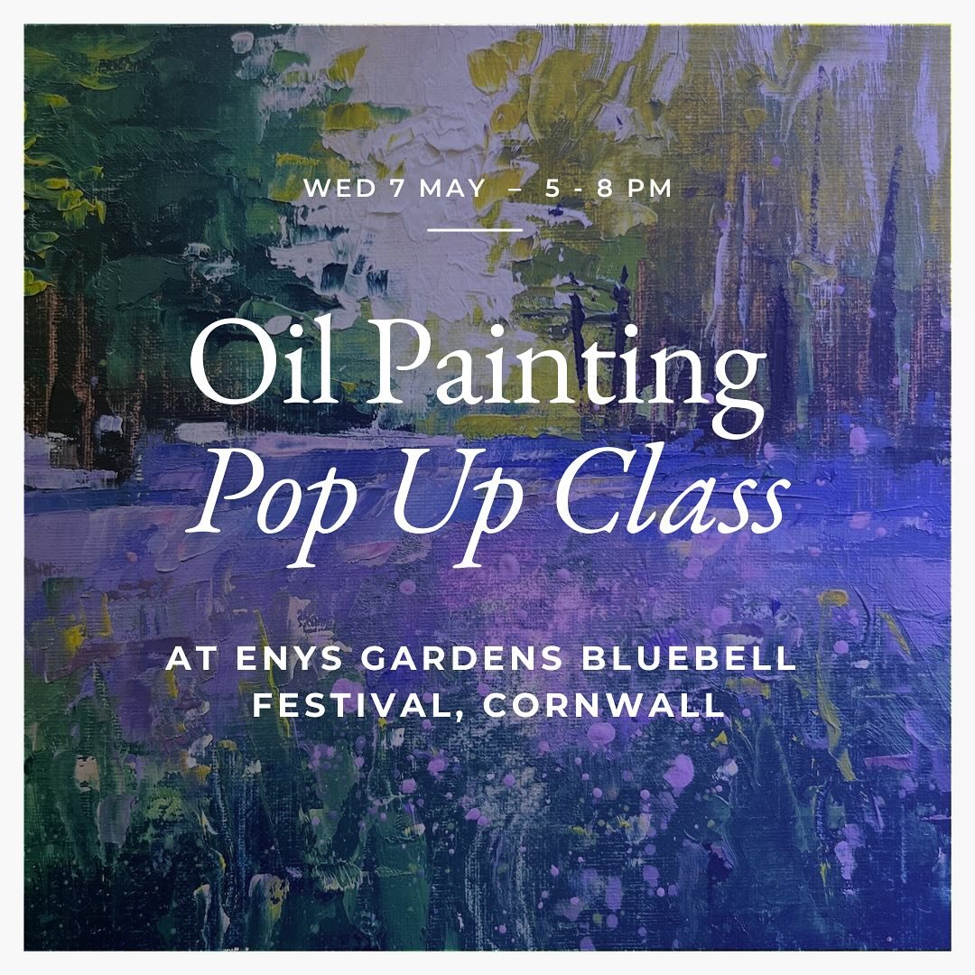 📣 JUST 4 SPOTS LEFT! 📣

Come and enjoy a peaceful golden hour painting session surrounded by the famous bluebells of @enysgardens 🌿🎨

✨ Wednesday 7th May | 5&ndash;8pm ✨

We&rsquo;ll paint outdoors in the early evening &mdash; golden light drifti